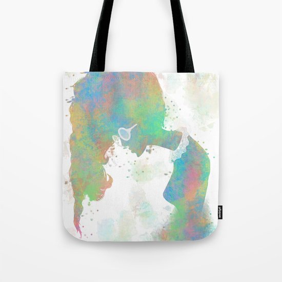 Pastel Silhouette Tote Bag