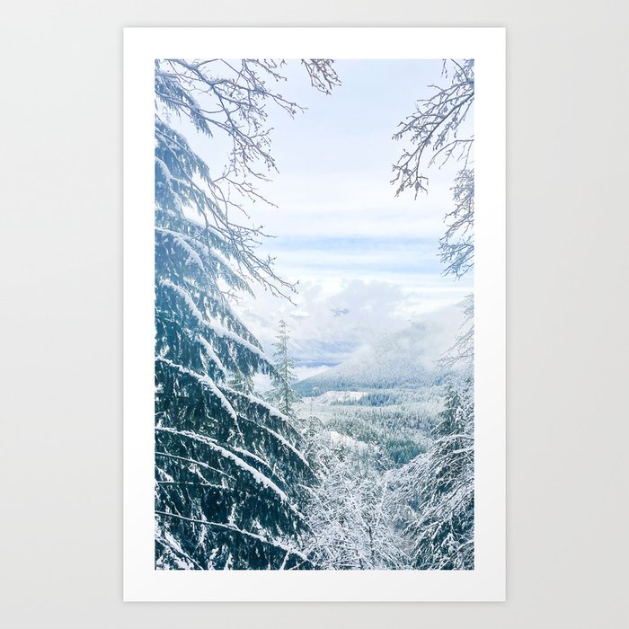 Scenic Landscape, Cascades, Snoqualmie Pass, Mt. Washington Art Print