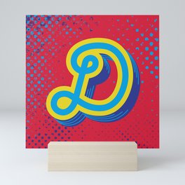 Type Art: Letter D Mini Art Print
