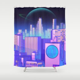 Space Shibuya Shower Curtain