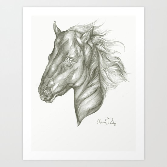 Noir Mane Art Print