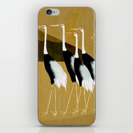 Japanese Crane Birds Panorama iPhone Skin