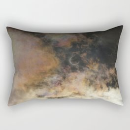 Solar Eclipse and Clouds Rectangular Pillow