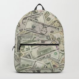 Full of USA Dollars Backpack | 50, Cash, Usdollar, Retro, Money, Graphicdesign, Banking, Dollars, Illustration, Pattern 