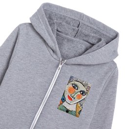 talavera mexican tile Kids Zip Hoodie