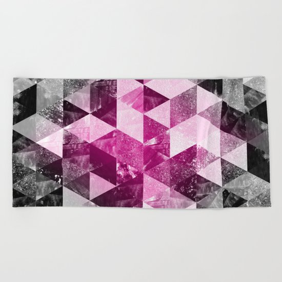 Abstract Geometric Background #4 Beach Towel