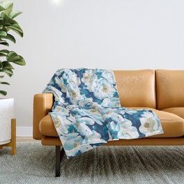 Mount Cook Lily (Night) Throw Blanket