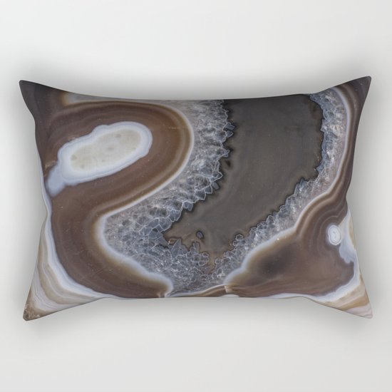 Agate crystal texture Rectangular Pillow