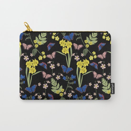 Botanical floral print Carry-All Pouch