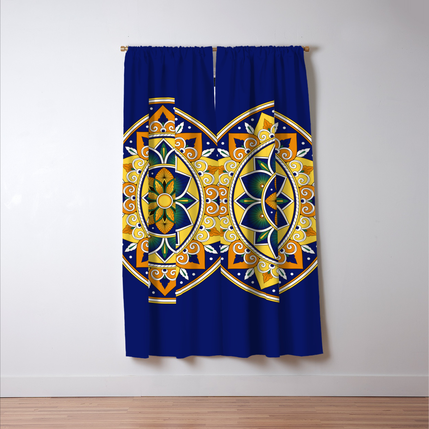 Italian Tile Pattern Peacock Motifs Majolica From Deruta