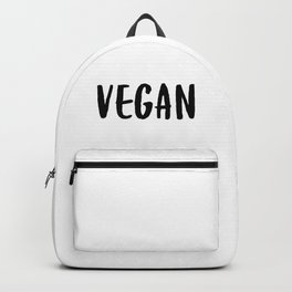 Vegan Veggie Lover Vegetarian Plant Powered Veganism No Meat Backpack