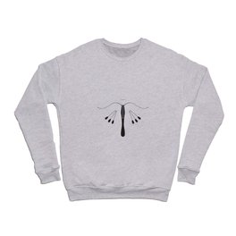Crossbow And Bolts Set In Silhouette Crewneck Sweatshirt
