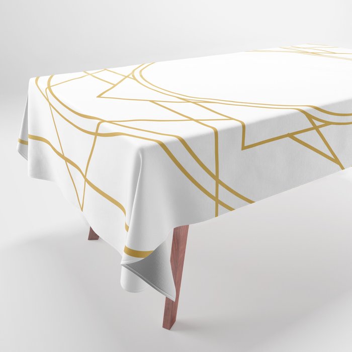 Golden Magic Sigil Tablecloth