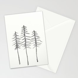 Pine Trees Pen and Ink Illustration Stationery Cards