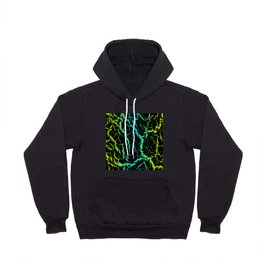 Cracked Space Lava - Lime/Cyan Hoody