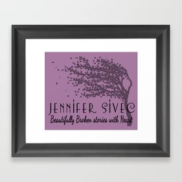 Jennifer Sivec-Author Logo by Brenda Gonet Framed Art Print