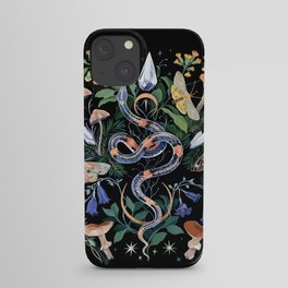Mushroom Snake Crystals Garden iPhone Case