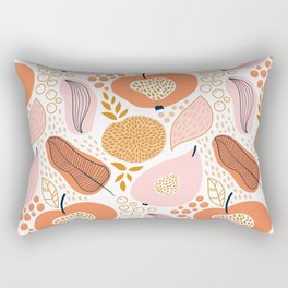 Abstract Peaches Rectangular Pillow