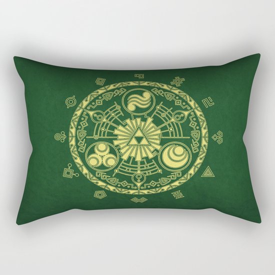 Zelda Triforce Rectangular Pillow