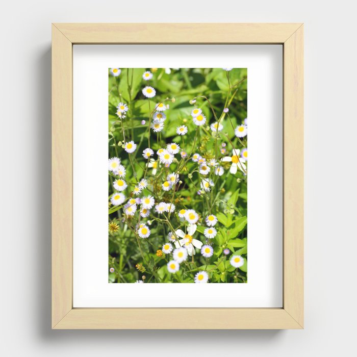 Tiny Yellow Dots Recessed Framed Print