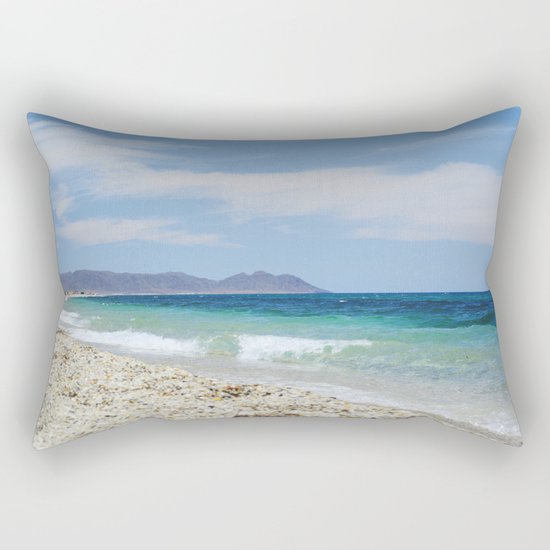 "Blue beach. Summer dreams" Rectangular Pillow