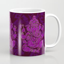Ganesha Elephant God Purple And Pink Coffee Mug