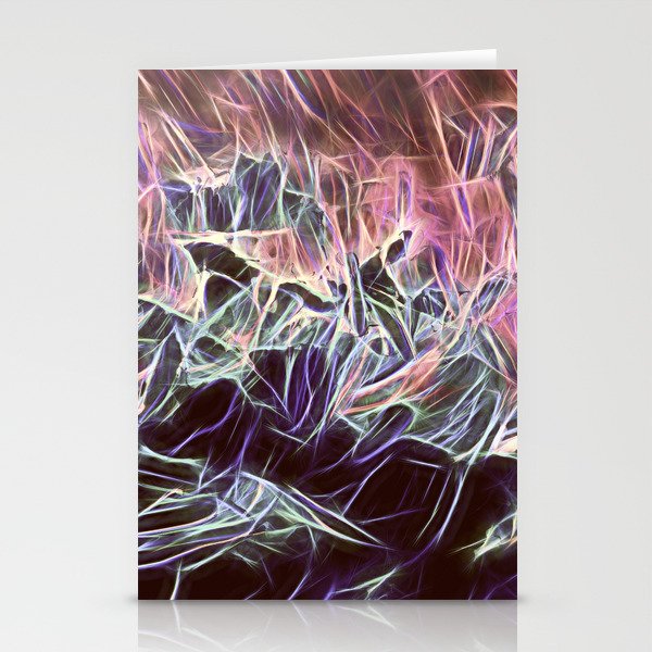 Desaturated Hot And Cold Abstraction Stationery Cards