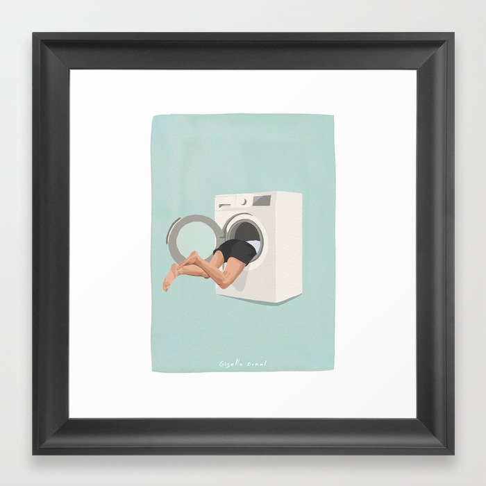 Laundry Quest Framed Art Print