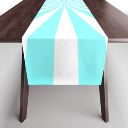 Starburst (Aqua & White Pattern) Table Runner