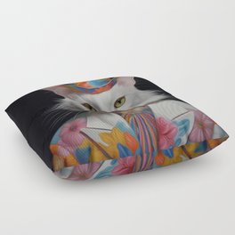 Cat in Hat Floor Pillow