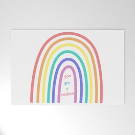 You Are A Rainbow: Rainbow Art Welcome Mat