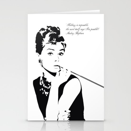 AUDREY HEPBURN Stationery Cards