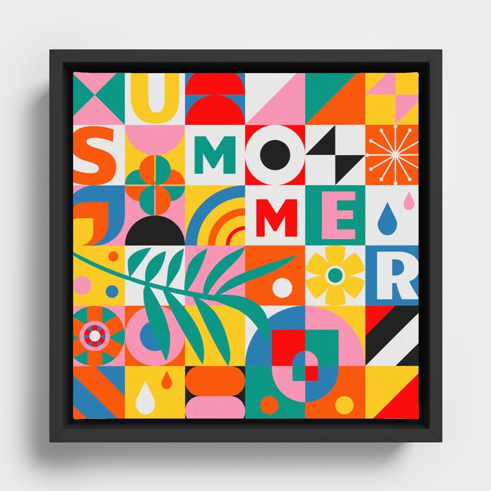 Summer Framed Canvas