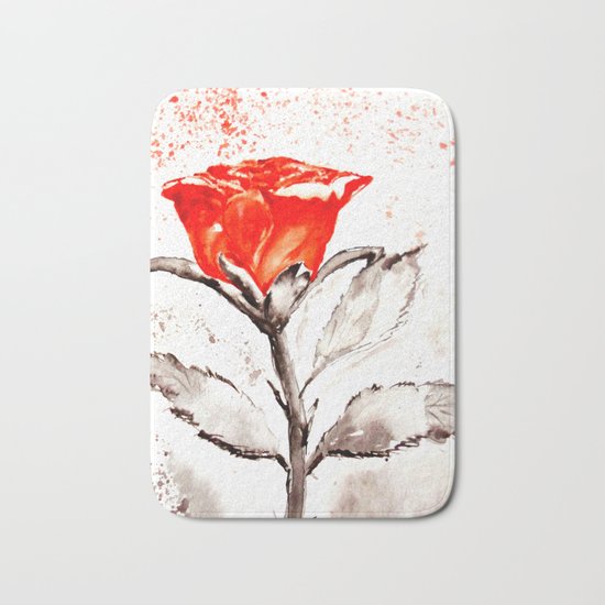 Just another rose Bath Mat