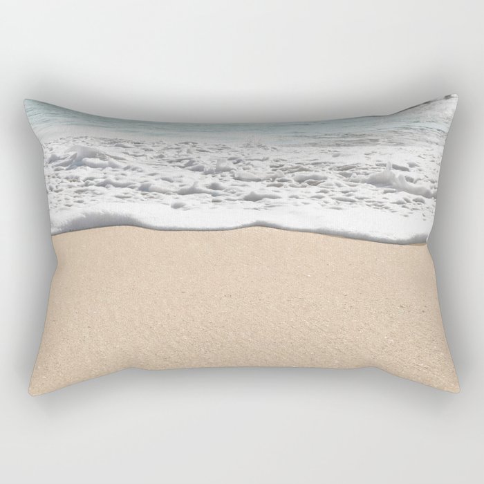 Wave Foam // California Ocean Pier Sandy Beaches Surf Country Pacific West Coast Photography Rectangular Pillow