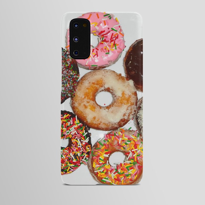 Homemade various dish of frosted donuts; can't eat just one kitchen and dining room home and wall decor Android Case