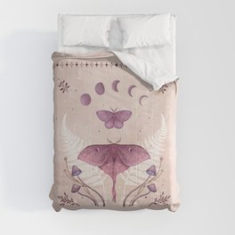 Luna and Emerald - Vintage Pink Comforter