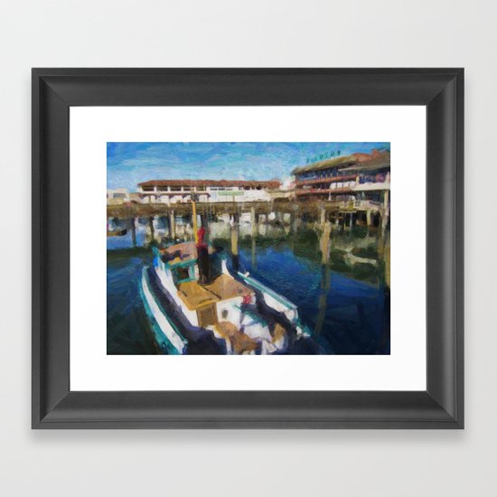 Fishermans Wharf - San Francisco Print No. 134 Framed Art Print