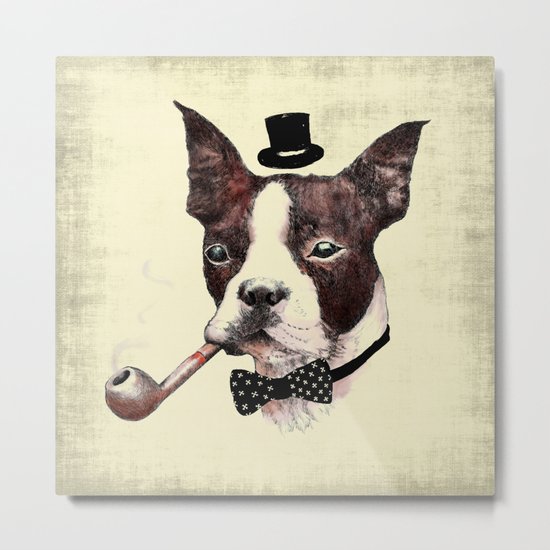 Mr. Bulldog Metal Print