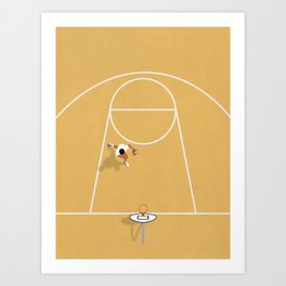 I just wanna play basketball Art Print