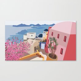 Magic Santorini Canvas Print