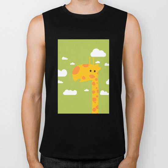 Baby giraffe Biker Tank