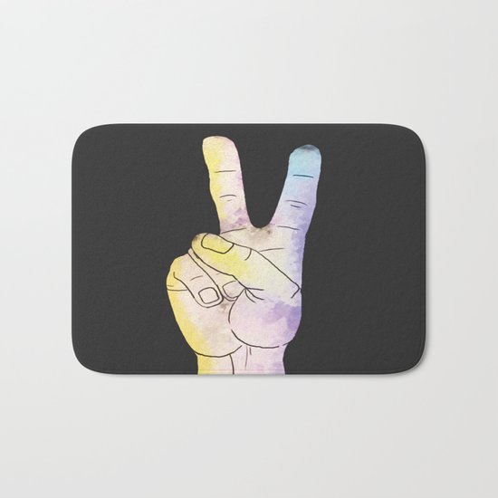 Peace out! Bath Mat