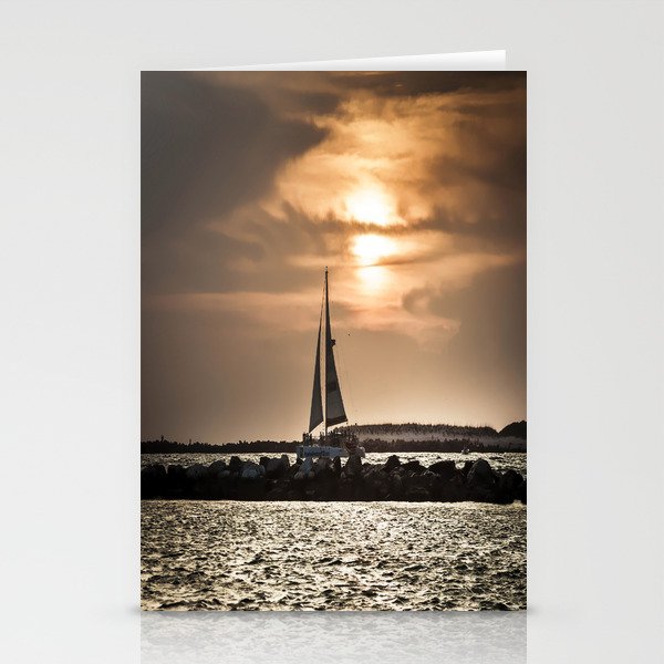 Sunset Sailing  Stationery Cards