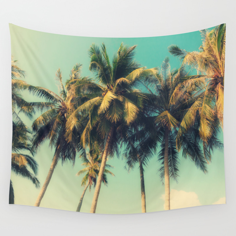 Tropical Trees In Florida Wall Tapestry By Markashkenazi Society6