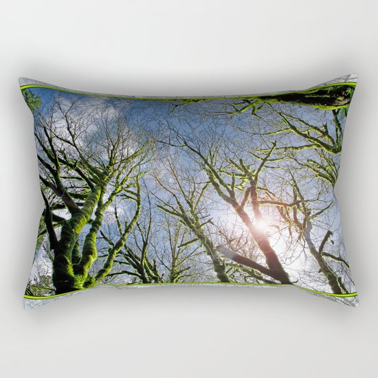 RAIN FOREST MAPLES REACHING FOR THE SKY Rectangular Pillow