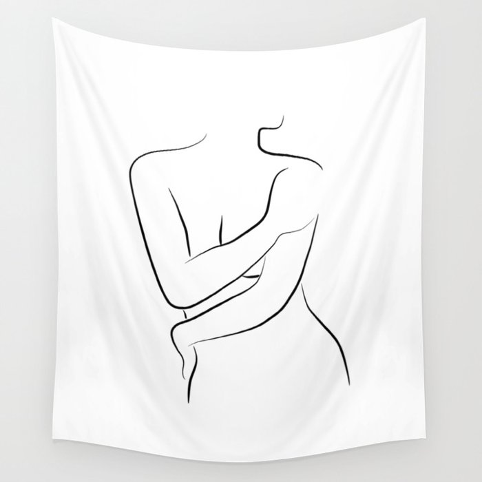 Female body tapestry clearance