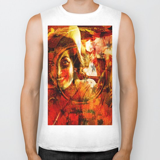American slice Biker Tank