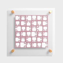 Mid Century Modern Abstract Pattern Mauve 2 Floating Acrylic Print