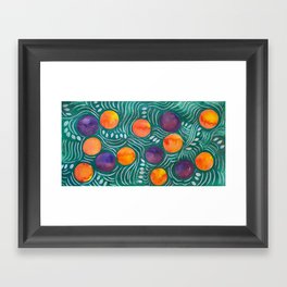 Space Fruits Framed Art Print